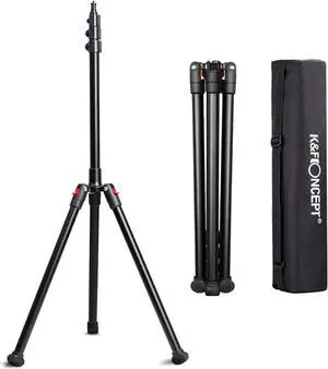K&F Concept 86.6 inch /220 CM Aluminium Photography/Video Tripod Light Stand for Reflectors, Softboxes, Lights, Umbrellas, Backgrounds Generic Compact Lightweight Pro Stands