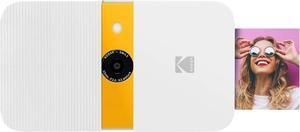 KODAK Smile Instant Print Digital Camera  Slide-Open 10MP Camera w/2x3 ZINK Printer (White/ Yellow)