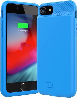 BOPPS Battery Case for iPhone 8/7/6s/6/SE/SE 2022, Powerful 6000mAh Ultra Slim iPhone Charging Case 360°Protection Rechargeable Extended Battery Pack Charger Case for iPhone 8/7/6s/6/SE-4.7"