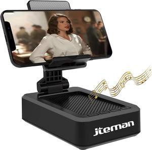 Cell Phone Stand with Wireless Bluetooth Speaker and Anti-Slip Base HD Surround Sound Perfect for Home and Outdoors with Bluetooth Speaker for Desk Compatible with iPhone/ipad/ Galaxy