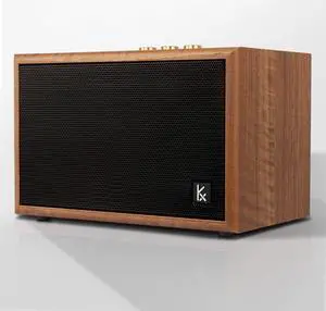 Retro Wooden Bluetooth Speaker, KONEX 40W Vintage Portable Wireless Speaker, Bluetooth 4.2 Heavy Bass Music Player, 20H Long Playtime, Outdoor Speaker for Home, Office, Party, Gift for Friend