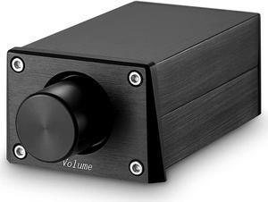 High Precision Passive Preamp Volume Controller VOL Control HiFi Preamplifier ALPS (RCA&HiFi Version, Black)