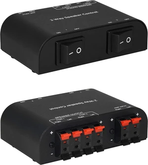61048 2-to-4-Way Speaker Switch 1-in-2-Out to 1-in-4-Out Stereo Selector with Terminal Clamps, Metal Non-Slip Box (Black) (1 x 2 Way) 61048 2-to-4-Way Speaker Switch 1-in-2-Out to 1-in-4-Out Stereo Selector with Terminal Clamps, Metal Non-Slip Box (Black) (1 x 2 Way)