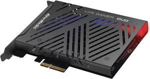 AVerMedia Live Gamer Duo. Dual HDMI 1080p PCIe Video Capture Card, Stream with 4k60 HDR and FHD 240fps Pass-Through, Work with DSLR, Xbox Series x/s, PS5, Nintendo Switch, Windows 11 (GC570D)