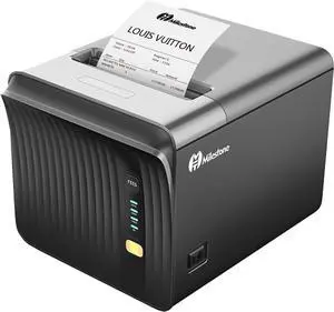 Thermal Receipt Printer 80mm USB POS Printer for Small Business Restaurant Kitchen Printer with USB Serial Ethernet Support ESC/POS