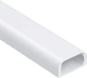 153in Cord Hider Wall, Wire Hiders for 3 Cords, Cord Cover for 2 Thick Extension Cables, Paintable Cable Cover to Hide Cords Wall Mounted TV, Cord Concealer, 9X L17in X W0.95in X 0.47in, White