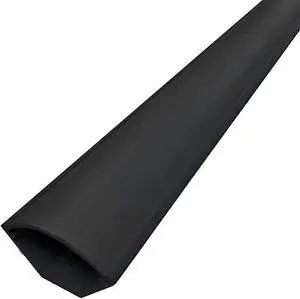 Small Corner Duct Cable Raceway (1075 Series) - 5 Feet - Black - 5 Sticks