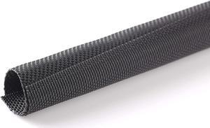 Mesh Split-Sleeve Wire Loom for High-Temperature Automotive Harness and Home Cable Management - 25 feet (1")