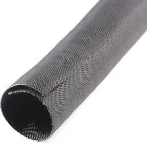 SpeedWare Woven Mesh Split-Sleeve Wire Loom for High-Temperature Automotive Harness and Home Cable Management - 25 feet (1.5")