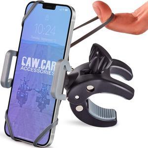 CAW.CAR Accessories Metal Bike & Motorcycle Phone Mount - The Only Unbreakable Handlebar Holder for iPhone, Samsung or Any Other Smartphone. +100 to Safeness & Comfort