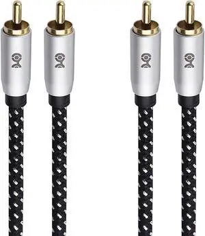 2-Pack Subwoofer Cable 6 ft Digital Coaxial Cable (Digital Audio Coaxial Cable and LFE Subwoofer Cable) - 1.8m / 6 Feet 2-Pack Subwoofer Cable 6 ft Digital Coaxial Cable (Digital Audio Coaxial Cable and LFE Subwoofer Cable) - 1.8m / 6 Feet