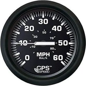 BEEDE 32816 Euro Speedometer GPS (60 MPH) Studded - 4, Black