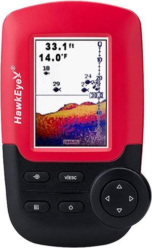 1C Fish Finder with HD Color Virtuview Display, Black/Red, 2" H x 1.6" W Screen Size