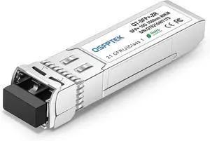 QSFPTEK 10G SFP+ Module, 10GBASE-ZR LC Single-Mode Fiber SMF 1550nm, 80km, 10Gb Gigabit Ethernet SFP+ Transceiver with DDM for Cisco SFP-10G-ZR, Ubiquiti, Netgear, Mikrotik, D-Link, Broadcom