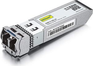 10GBase-ZR SFP+ Transceiver, 10G 1550nm SMF, up to 80 km, Compatible with  SFP-10G-ZR, Meraki, Ubiquiti UniFi, Mikrotik, Netgear, D-Link, Supermicro, TP-Link, Broadcom, Linksys and More.