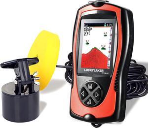 Portable Display Fish Finder Boat Handheld Transducer Fish Finders Kayak Water Sensor Depth Finder LCD Wired Cable Ice Sea Fishing