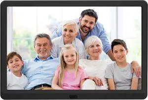 Atatat 10 inch Digital Picture Frame 1920x1080 Brightness Adjustable IPS Screen Digital Photo Frame with Timing Switch, Background Music Playing, 1080P Video Playback, Easy Plug and Play for All Ages