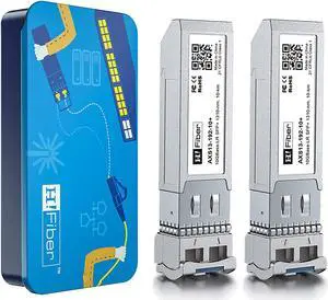 10G Single Mode SFP+ LC Module, 10GBase-LR Fiber Transceiver for Cisco SFP-10G-LR, Meraki, Ubiquiti UF-SM-10G, Mikrotik, Netgear,D-Link,TP-Link and more (SMF,1310nm,10km,DDM) 2 Pack 10G Single Mode SFP+ LC Module, 10GBase-LR Fiber Transceiver for Cisco SFP-10G-LR, Meraki, Ubiquiti UF-SM-10G, Mikrotik, Netgear,D-Link,TP-Link and more (SMF,1310nm,10km,DDM) 2 Pack