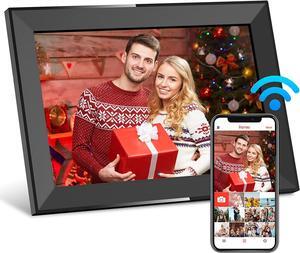 SKYRHYME 10.1 Inch Digital Picture Frame with 32GB Storage, FRAMEO WiFi Digital Photo Frame, 1280 * 800 IPS Touch Screen, Auto-Rotate Slideshow, Easy to Share Photo/Video via Free App
