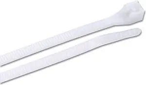 46-315M DoubleLock Cable Tie, 14 inch, 75 lb, Electrical Wire and Cord Management, Nylon Zip Tie, 1000 Pk, Natural White