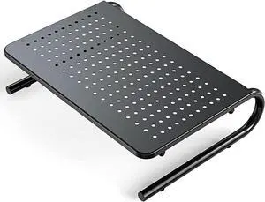 Monitor Stand Riser, Monitor Riser, Laptop Stand, Laptop Shelf w/Vented Metal, for Screen, Laptops, Printer, for Home & Office