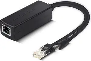 ipolex Gigabit PoE Power Over ethernet Splitter Adapter 48V to 12V, DC Jack 5.5x2.1mm, IEEE 802.3af/at Compliant 10/100/1000Mbps PoE Splitter with 12V Output for Surveillance Camera CCTV & VoIP Phone