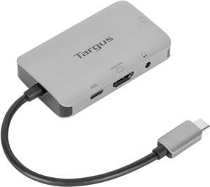 Targus USB-C Single Video Adapter with 100W PD Pass-Thru, Gray (ACA960USZ)