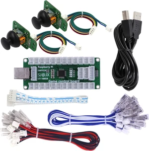 USB Encoder Arcade Game Controller Board, LED Microswitch Buttons & Analog Joystick for Switch, PC, PS3, Retropie, Raspberry Pi USB Encoder Arcade Game Controller Board, LED Microswitch Buttons & Analog Joystick for Switch, PC, PS3, Retropie, Raspberry Pi