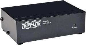Tripp Lite 2-Port VGA Splitter with Signal Booster High Resolution Video, 350MHz, 2048x1536 (HD15 M/2xF)(B114-002-R)
