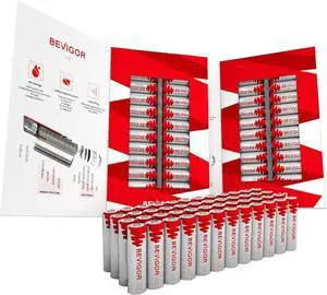 Lithium Batteries AA Size, AA Battery 48 Pack, 3000mAh Double A Battery, 1.5V Longer Lasting Lithium Iron AA Batteries for Flashlight, Toys, Remote ControlNon-Rechargeable