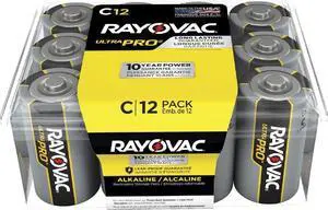 Rayovac C Batteries, Ultra Pro C Cell Batteries, 12 Count