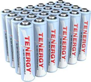 Tenergy AAA Rechargeable Battery, High Capacity 1000mAh NiMH AAA Battery, 1.2V Triple A Batteries 24 Pack