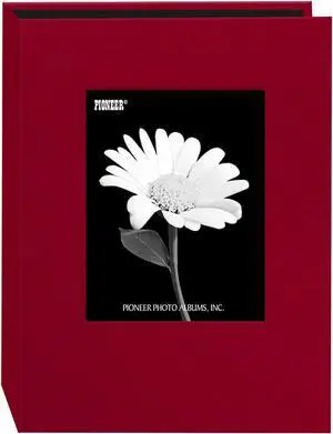 Pioneer Photo 24-Pocket Frame Cover Album for 5 by 7-Inch Prints, Apple Red Fabric Pioneer Photo 24-Pocket Frame Cover Album for 5 by 7-Inch Prints, Apple Red Fabric