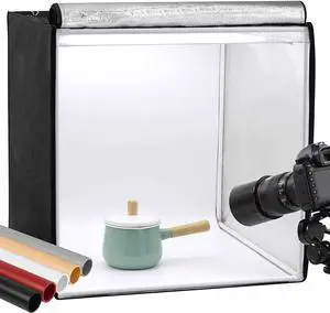 24x24 Photo Box Professional Portable Photo Studio Photo Light Studio Photo Tent Light Box Table Top Photography Shooting Tent Box Lighting Kit