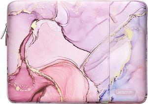 Tablet Sleeve Compatible with iPad 10th 10.9 inch 2022 iPad Air 5th 10.9 iPad Pro 11 M2 iPad 9/8/7 10.2 iPad Air 4 10.9/Air 3 10.5 iPad 9.7 Polyester Vertical Bag Marble MO-MBH216 Pink
