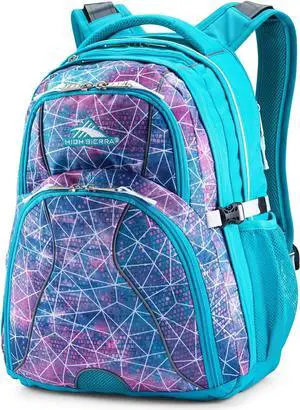 High Sierra Swerve Laptop Backpack, Sequin Facets/Bluebird/White, One Size High Sierra Swerve Laptop Backpack, Sequin Facets/Bluebird/White, One Size