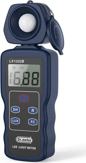 Professional LED Light Meter, Digital Illuminance Meter with 0-200,000 Measuring Ranges and 270 Degree Rotatable Detector Professional LED Light Meter, Digital Illuminance Meter with 0-200,000 Measuring Ranges and 270 Degree Rotatable Detector