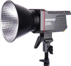 Amaran 200x Bi-Color LED Video Light, 200W 2700-6500k 51600lux@1m Bluetooth App Control 9 Built-in Lighting Effects DC/AC Power Supply, Made by Aputure