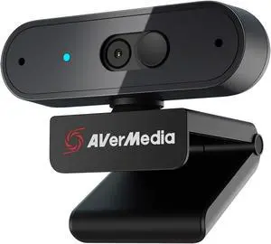 AVerMedia PW310P Webcam - Full 1080p 30fps HD Camera with Autofocus and Dual Stereo Microphones, Work from Home, Remote Learning - NDAA Compliant