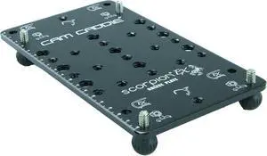 Scorpion EX Photo Video Cheese Plate / Tripod Mount with (21) ¼-20 and (9) 3/8"-16 Threaded Holes Heavy Duty Aluminum Anodized Flat Black Scorpion EX Photo Video Cheese Plate / Tripod Mount with (21) ¼-20 and (9) 3/8"-16 Threaded Holes Heavy Duty Aluminum Anodized Flat Black