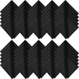 Frienda 50 Pcs Microfiber Cleaning Cloth for Glasses 6x7 Inch Lens Eyeglasses Cleaning Cloth Sunglasses Electronics Glasses Optical Cleaner Wipes Bulk for Camera Lens Eyeglass Screen(Black) Frienda 50 Pcs Microfiber Cleaning Cloth for Glasses 6x7 Inch Lens Eyeglasses Cleaning Cloth Sunglasses Electronics Glasses Optical Cleaner Wipes Bulk for Camera Lens Eyeglass Screen(Black)