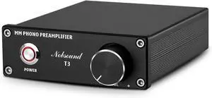 MM Phono Preamplifier, Hi-Fi Turnt Preamp for Home Audio/Record Player/Stereo Amplifier/Active Speaker [ T3]