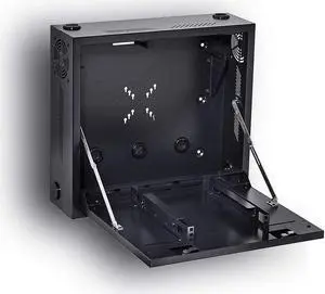 Kenuco Heavy Duty 16 Gauge Steel DVR Security Lockbox with Fan and Swing Open Top (24'' x 21'' x 8'' Black), Welcome to consult