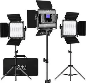 RGB LED Video Lighting Kit, 800D Studio Video Lights with Panel, APP Control for YouTube Photography Lighting, , 3200K-5600K, 8 Kinds of The Scene Lights, 3 Packs