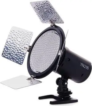 YONGNUO YN216 LED Video Light with 5600K | YN-216 Adjustable Color Temperature and 4 Color Plates for Canon Nikon DSLR Cameras YONGNUO YN216 LED Video Light with 5600K | YN-216 Adjustable Color Temperature and 4 Color Plates for Canon Nikon DSLR Cameras
