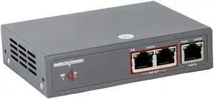 POE Extender Ethernet 2 Port Cat5e/6 Gigabit 30W, CENTROPOWER POE+ Extender Network Repeater Compliant IEEE 802.3af/at for POE Switch/Injector