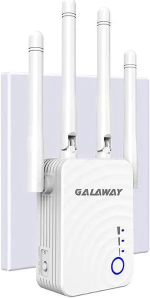G1208 WiFi Extender Wireless Booster WiFi Signal Booster 1200Mbps 2.4GHz/5GHz Dual Band WiFi Range Extender with 4 External Antennas