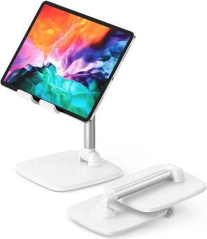 UGREEN Tablet Stand Holder Desktop Adjustable Stand Dock Cell Phone Stand Mount Compatible with iPad 7th Generation iPad Air Mini 5 4 3 2 Samsung Galaxy Tab Nintendo Switch EReader White