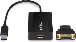 USB 3.0 to HDMI Video Graphics Adapter for Multiple Monitors - Up to 2560x1440 for Windows and macOS DisplayLink Chip Includes HDMI-to-DVI Adapter USB HDMI (USB3HDMI)