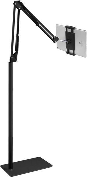 Tablet Floor Stand Overhead Bed Phone Stand Angle Height Adjustable Holder Universal Floor Stand Compatible with iPhone iPad Pro Air Mini  Tab Kindle E-Readers